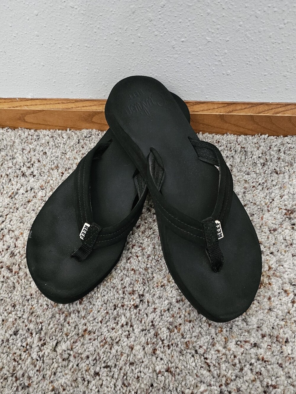 Reef CUSHIES Black Flip Flop Sandals